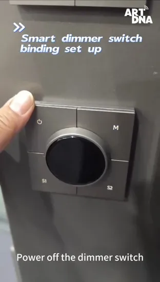 Interruptor de perilla táctil con atenuador inteligente Artdna Zigbee